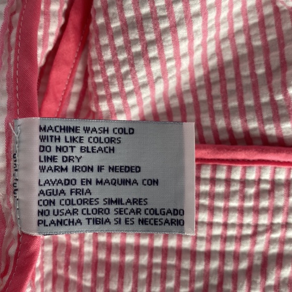 Izod Cropped Jacket, pink/white stripe, Size S/P - Picture 6 of 15